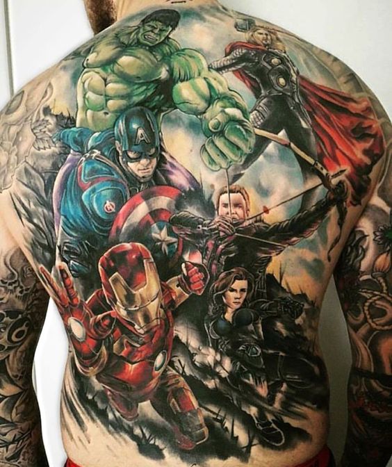 Top 10 Tatuagens da Marvel e Vingadores Meta Galáxia