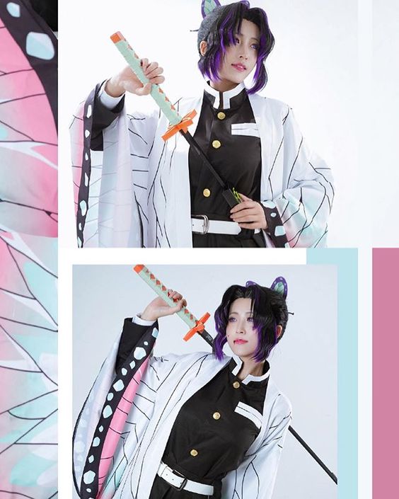 cosplay perfeito de Shinobu Kocho de Demon Slayer