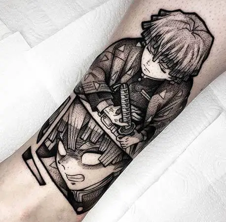 top 10 tatuagens de kimetsu no yaiba