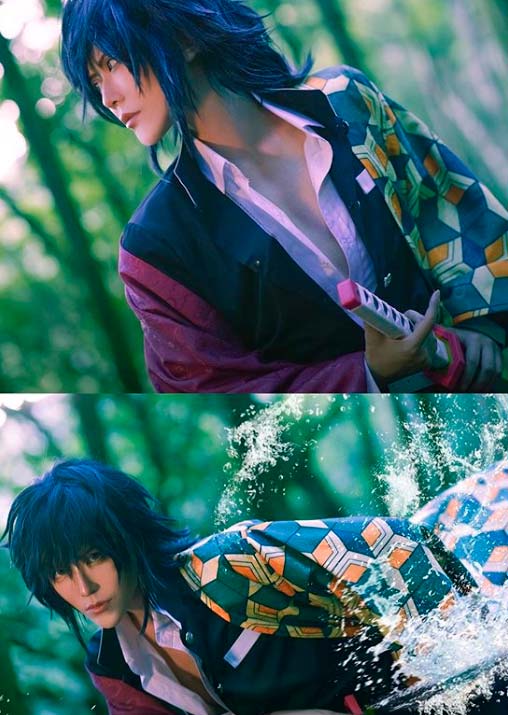Cosplay de Nezuko e Tanjirou Tomioka