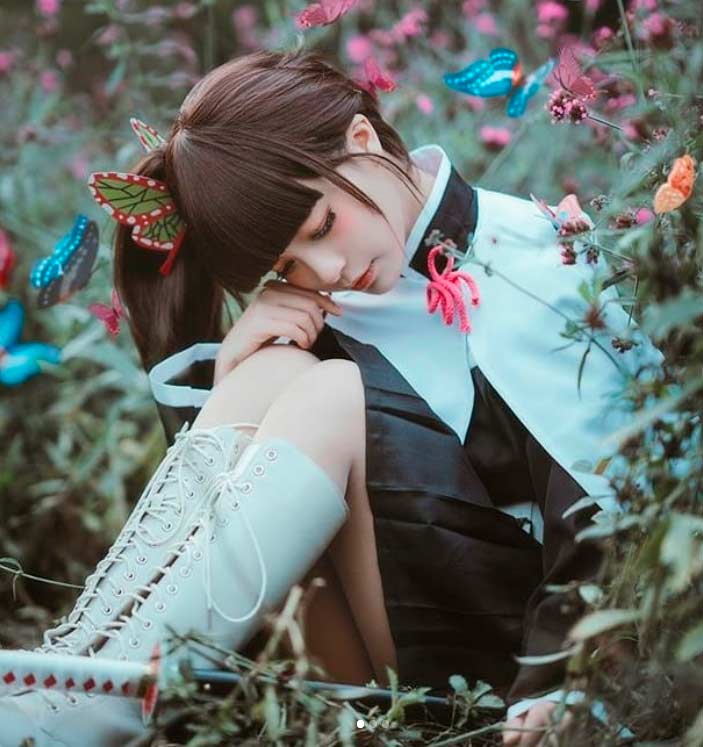 Cosplay de Kanao de Demon Slayer