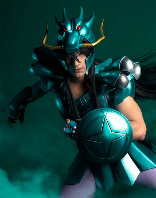 Cosplay de Shiryu de Cavaleiros do Zodíaco