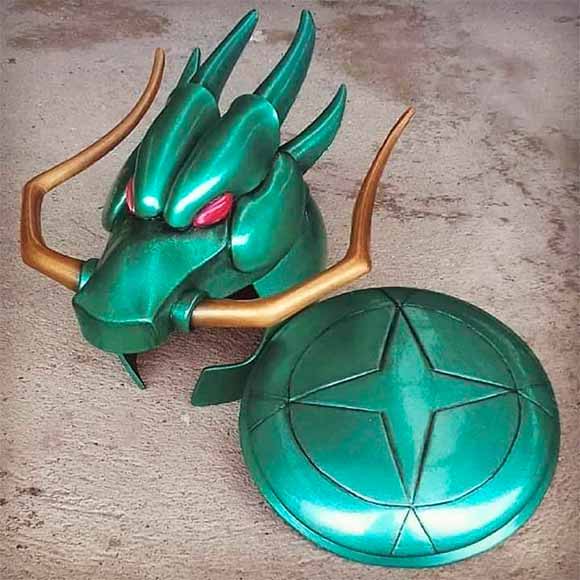 Cosplay de Shiryu de Cavaleiros do Zodíaco