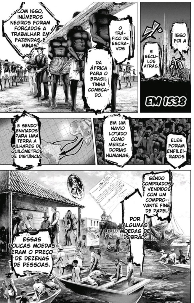 Ilustração do mangá batuque
