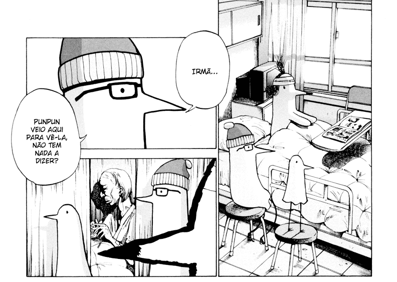 Punpun visitando sua mãe no hospital