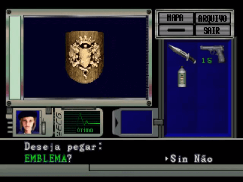 Menu de Resident Evil 1