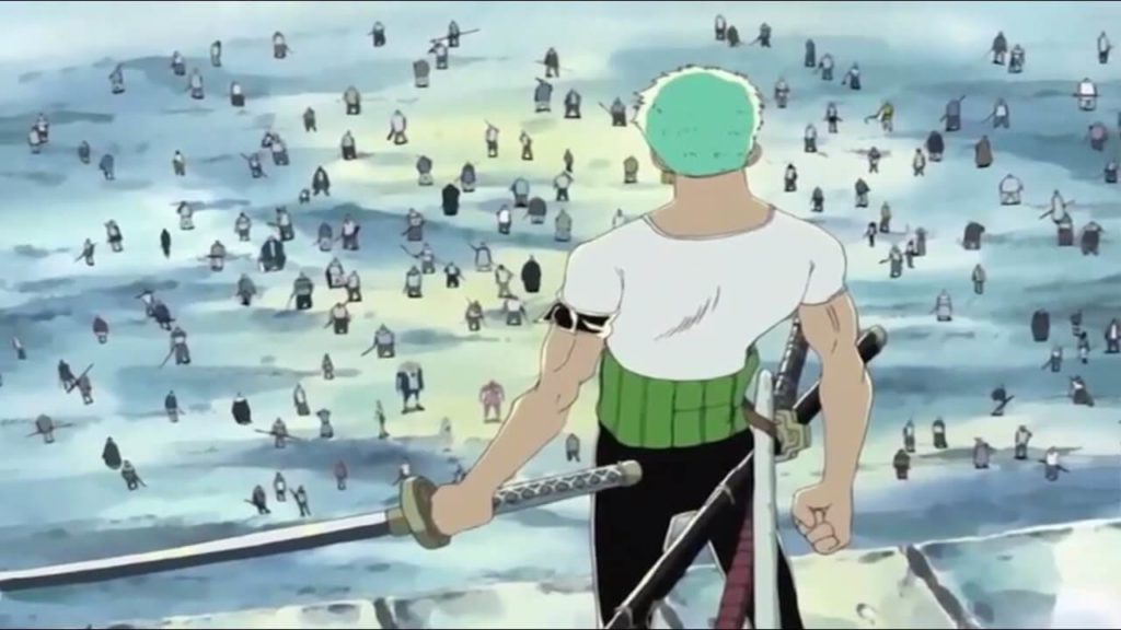 Famosa cena de Zoro em Whisky Peak