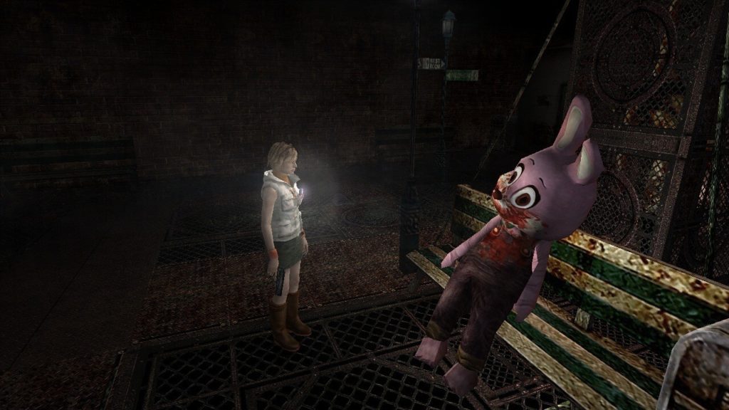 Cenário do parque, um dos melhores de Silent Hill 3.