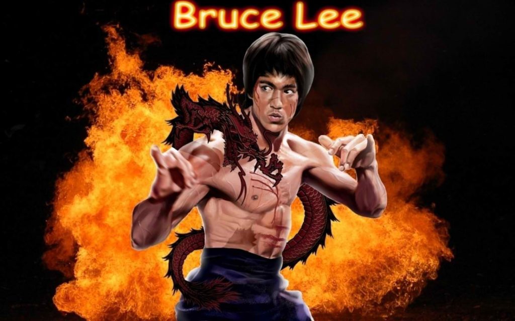 Imagem do grande mestre Bruce Lee.