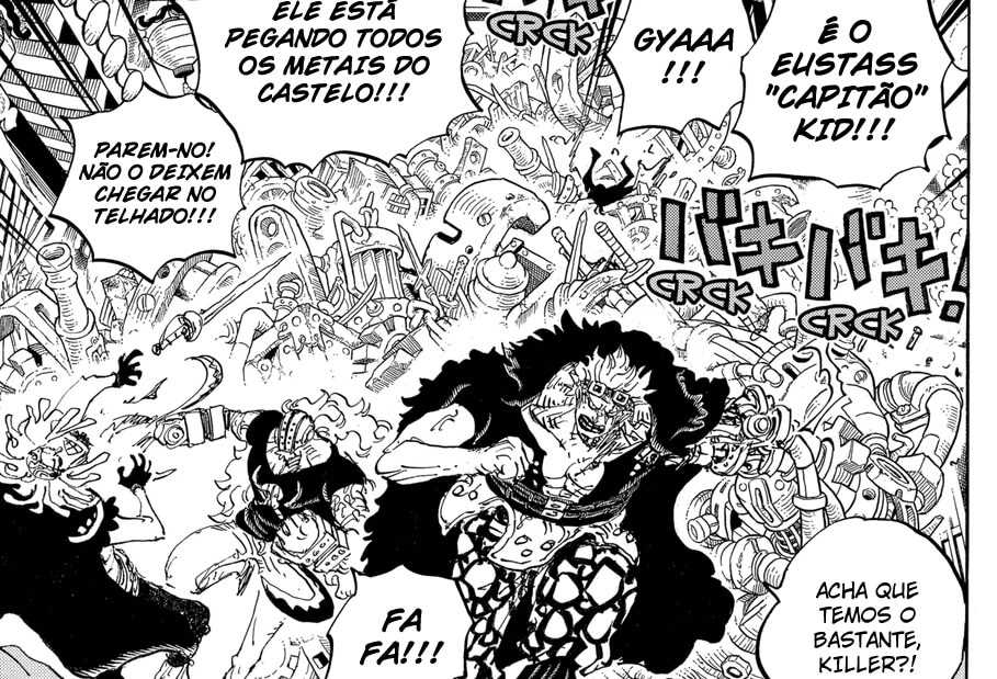 Kid reunindo material para enfrentar Kaido