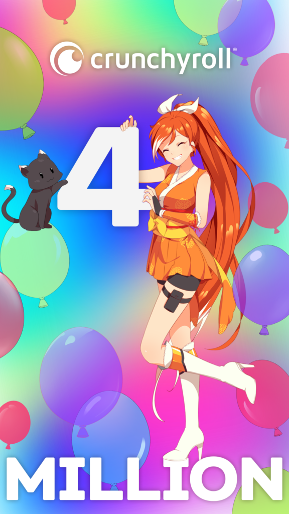 Crunchyroll Atinge 4 Milhões de Assinantes