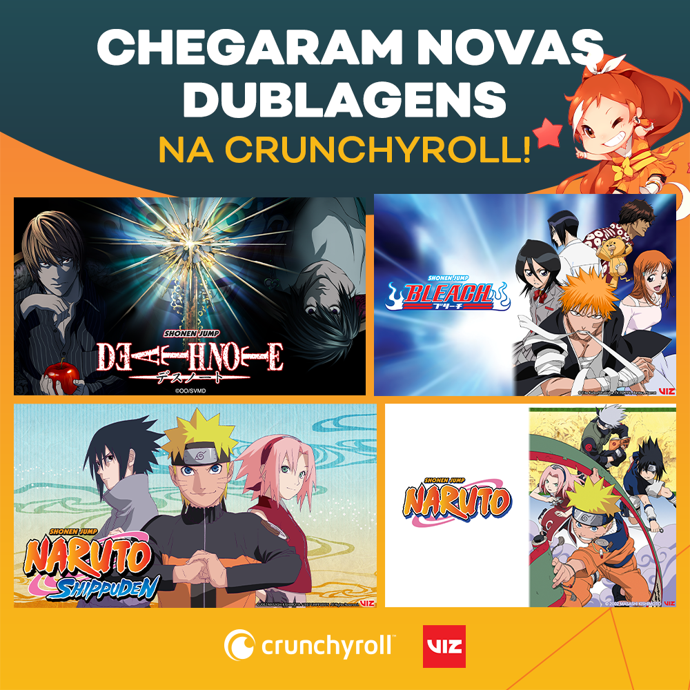 Novidades sobre os animes dublados na Crunchyroll