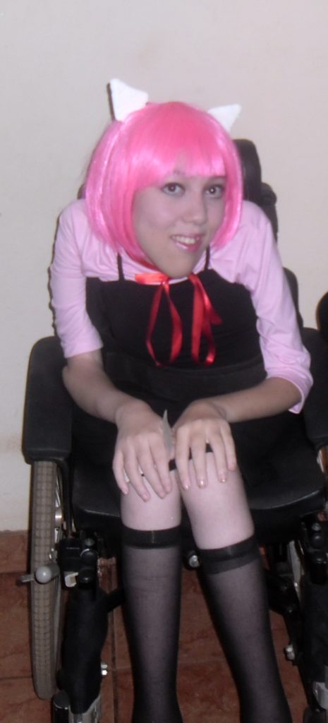 Graziela Maria com o cosplay de Lucy
