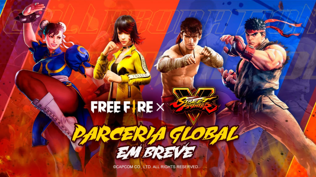 Free Fire dá as boas-vindas a Ryu e Chun-Li de Street Fighter