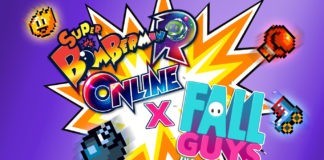 Crossover entre Fall Guys e Bomberman