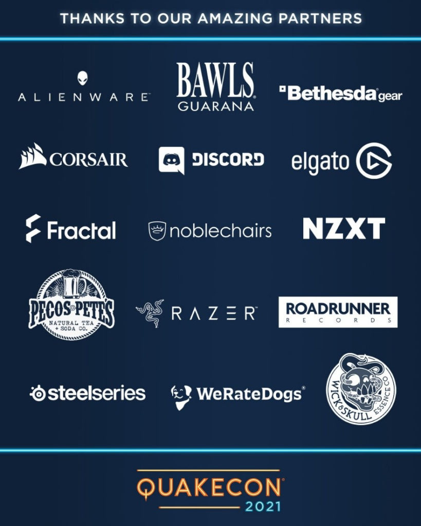 QuakeCon 2021 | Agenda de transmissões brindes e mais