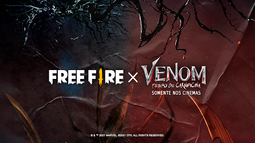 Evento “Contra-ataque Carnificina” da parceria Free Fire x Venom