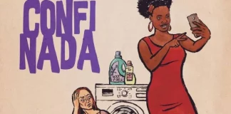 Confinada (Quadrinhos, Editora Todavia) – Resenha do livro impresso islutração das personagens protagonistas de confinada, Ju e Fran
