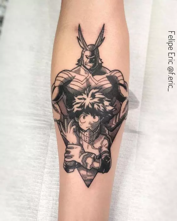 top 10 tatuagens Boku no hero academia all might