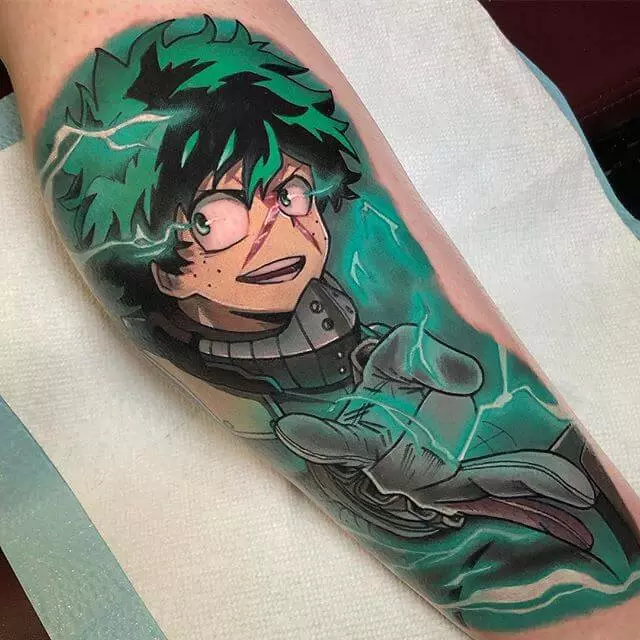 top 10 tatuagens Boku no hero academia midoriya