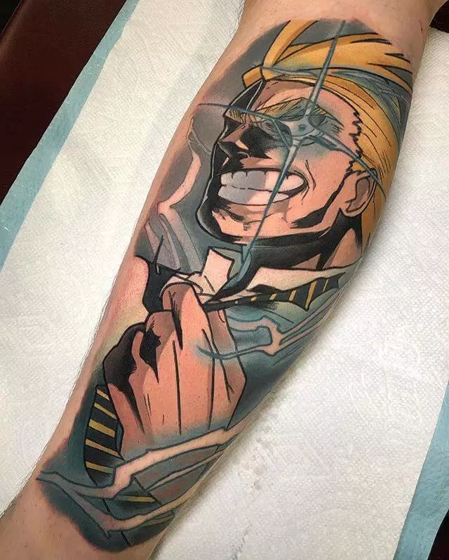 top 10 tatuagens Boku no hero academia all might