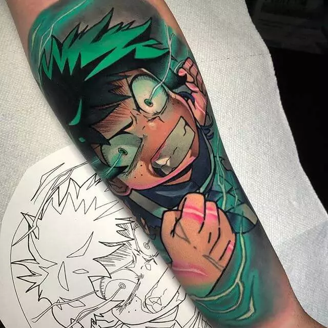 top 10 tatuagens Boku no hero academia deku