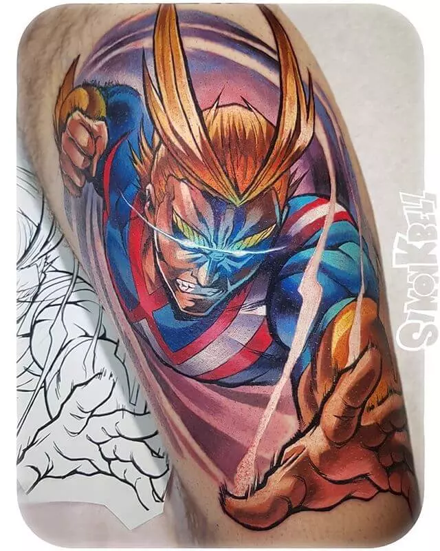 top 10 tatuagens Boku no hero academia plus ultra