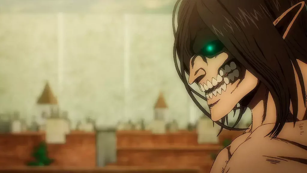 eren titã de ataque Shingeki no Kyojin Episódio 77