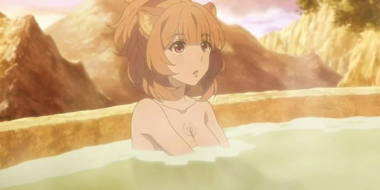 Há uma cena de banho simbólico