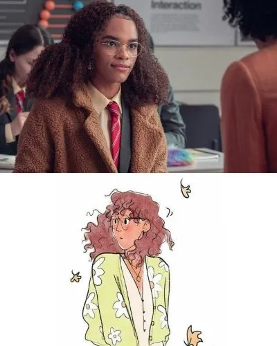 Yasmin Finney é Elle Argent - personagens de Heartstopper