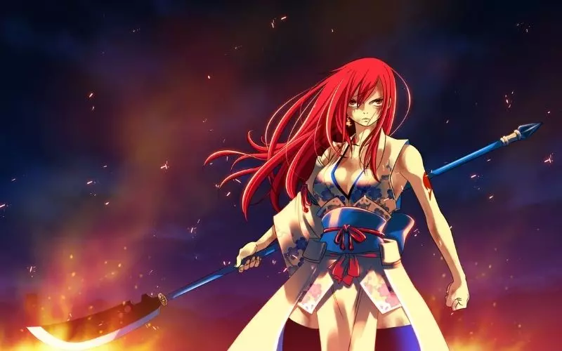 erza scarlet 30 mulheres mais poderosas dos animes