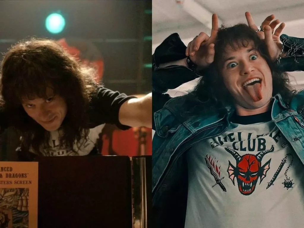 Joseph Quinn como Eddie Munson - Stranger Things