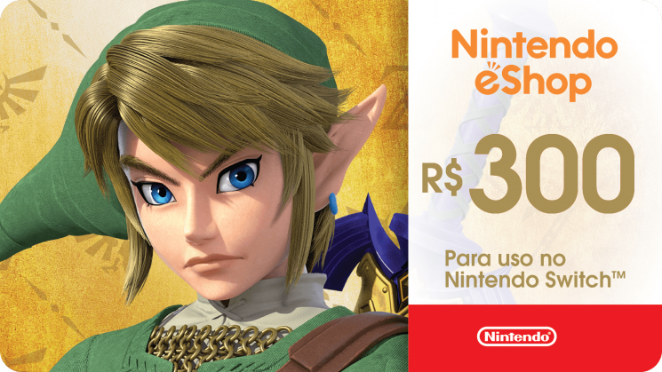 cartões presente digitais da Nintendo