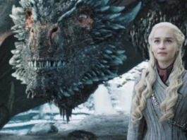 Daenerys Targaryen, interpretada por Emilia Clarke em Game of Thrones