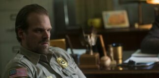 Conheça Jim Hopper, personagem de Stranger Things e um dos paizões do momento! David Harbour em Stranger Things (Imagem Reprodução Netflix)