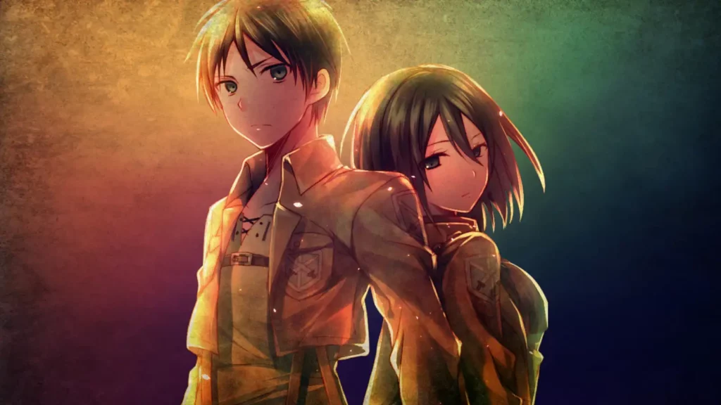 Attack on Titan eren e mikasa