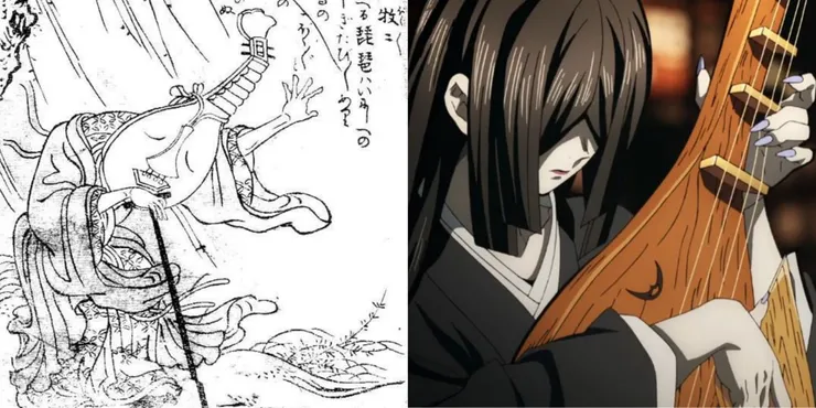 À esquerda: Biwa-Bokuboku. À direita: Nakime.