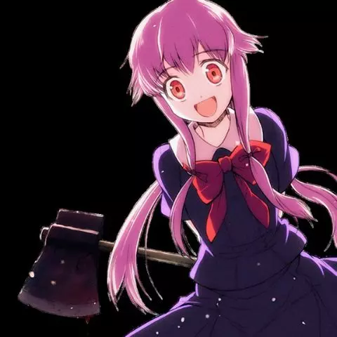 Gasai Yuno (Reprodução: Mirai Nikki)