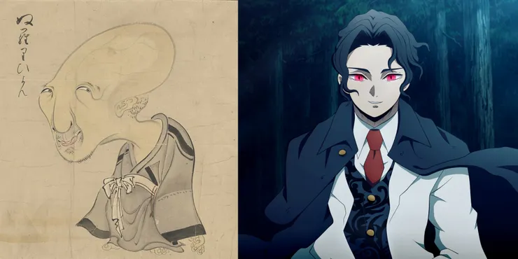 À esquerda: Nurarihyon. À direita: Muzan Kibutsuji.