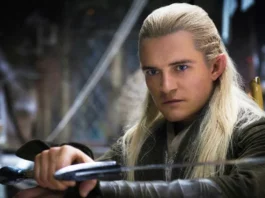 Orlando Bloom como Légolas, nas sagas O Senhor dos Anéis e O Hobbit