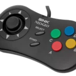 Tudo sobre os consoles Neo Geo Controle do Neo Geo CD (Fotografia: Evan-Amos)