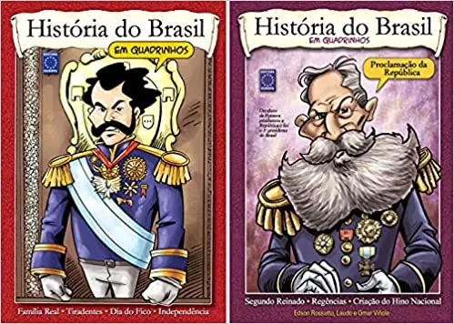 História do Brasil em quadrinhos (Coleção - 2 volumes)