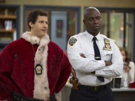 Andre Braugher e Andy Samberg em Brooklyn Nine-Nine