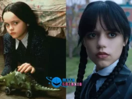 Christina Ricci e Jenna Ortega como Wandinha Addams