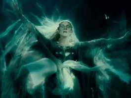 Cate Blanchett como Galadriel no modo maligno em Senhor dos Anéis - Adaptação de Peter Jackson
