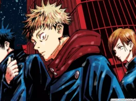 os três heróis principais de Jujutsu Kaisen