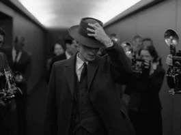 Cillian Murphy interpreta J. Robert Oppenheimer em 'Oppenheimer' / UNIVERSAL PICTURES