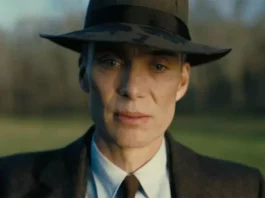 Cillian Murphy como o protagonista Oppenheimer (2023)