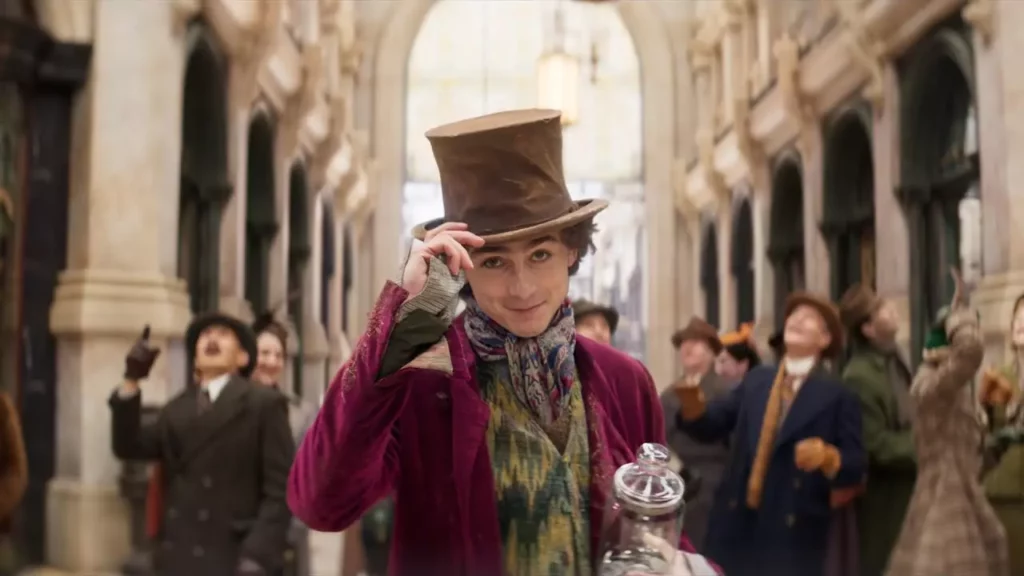 Timothée Chalamet brilha como o jovem Wonka