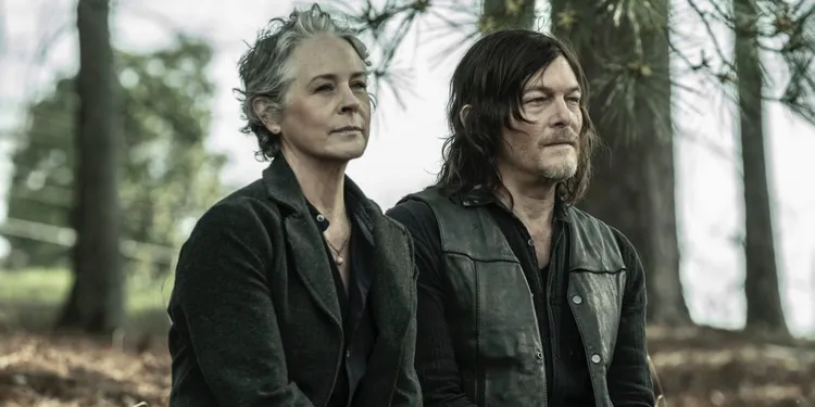 Melissa McBride e Norman Reedus em The Walking Dead